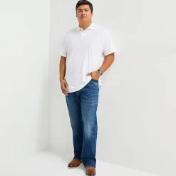 St. John's Bay Premium Stretch Big and Tall Mens Classic Fit Short Sleeve Polo Shirt