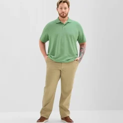 St. John's Bay Premium Stretch Big and Tall Mens Classic Fit Short Sleeve Polo Shirt