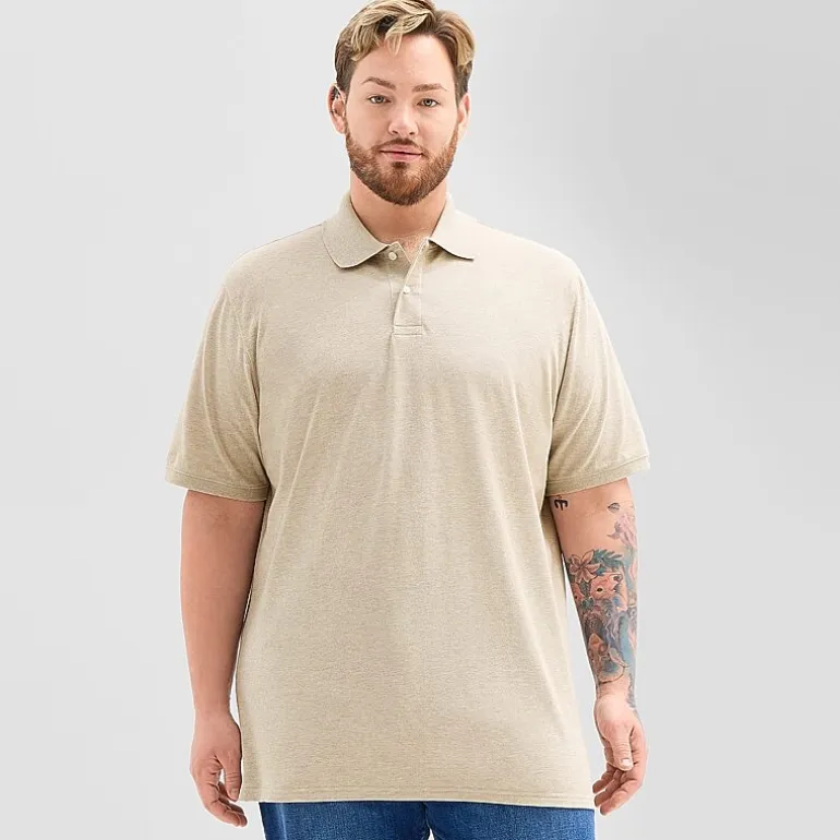 St. John's Bay Premium Stretch Big and Tall Mens Classic Fit Short Sleeve Polo Shirt