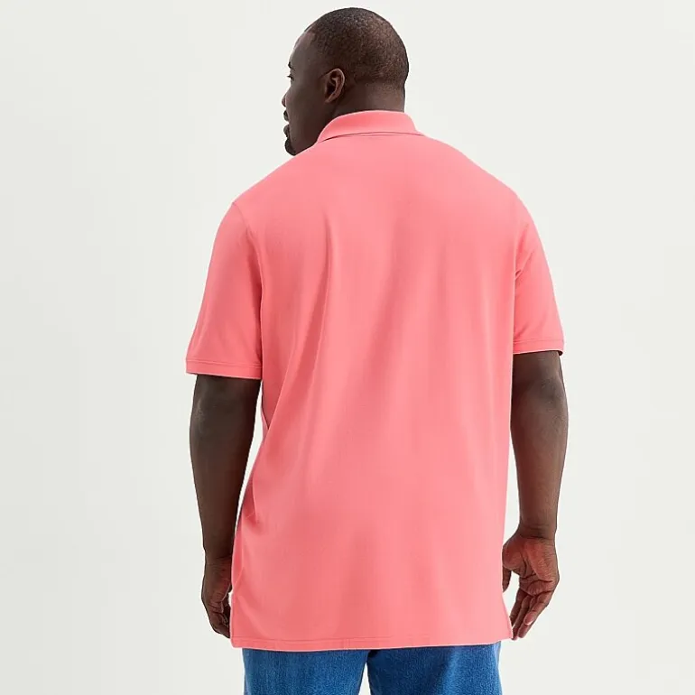 St. John's Bay Premium Stretch Big and Tall Mens Classic Fit Short Sleeve Polo Shirt
