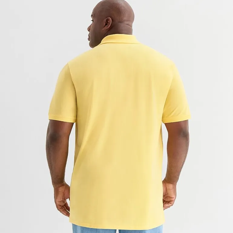 St. John's Bay Premium Stretch Big and Tall Mens Classic Fit Short Sleeve Polo Shirt