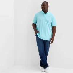 St. John's Bay Premium Stretch Big and Tall Mens Classic Fit Short Sleeve Polo Shirt