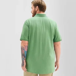 St. John's Bay Premium Stretch Big and Tall Mens Classic Fit Short Sleeve Polo Shirt