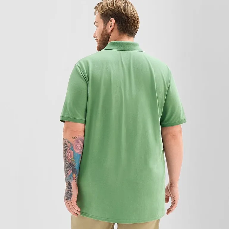 St. John's Bay Premium Stretch Big and Tall Mens Classic Fit Short Sleeve Polo Shirt