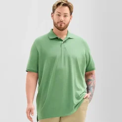 St. John's Bay Premium Stretch Big and Tall Mens Classic Fit Short Sleeve Polo Shirt