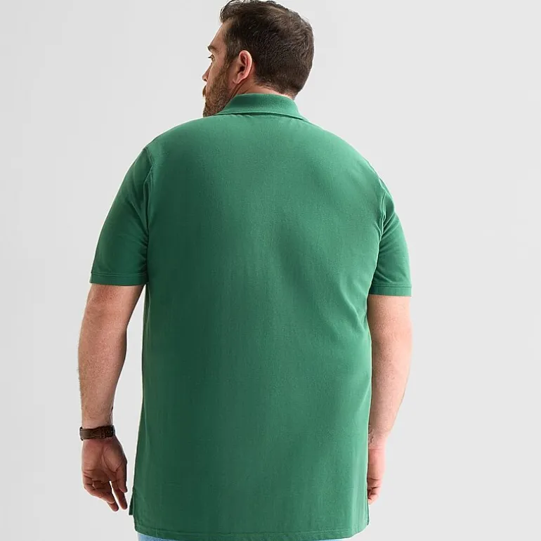 St. John's Bay Premium Stretch Big and Tall Mens Classic Fit Short Sleeve Polo Shirt