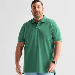 St. John's Bay Premium Stretch Big and Tall Mens Classic Fit Short Sleeve Polo Shirt