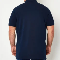St. John's Bay Premium Stretch Big and Tall Mens Classic Fit Easy-on + Easy-off Adaptive Short Sleeve Polo Shirt