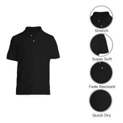St. John's Bay Premium Stretch Mens Classic Fit Short Sleeve Polo Shirt
