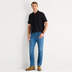 St. John's Bay Premium Stretch Mens Classic Fit Short Sleeve Polo Shirt