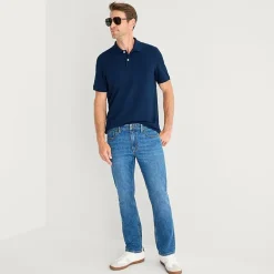 St. John's Bay Premium Stretch Mens Classic Fit Short Sleeve Polo Shirt