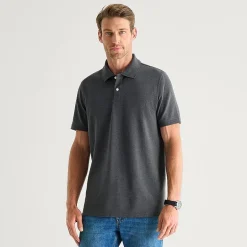 St. John's Bay Premium Stretch Mens Classic Fit Short Sleeve Polo Shirt