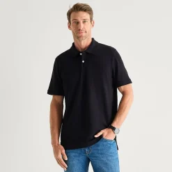 St. John's Bay Premium Stretch Mens Classic Fit Short Sleeve Polo Shirt
