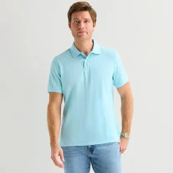 St. John's Bay Premium Stretch Mens Slim Fit Short Sleeve Polo Shirt
