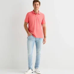 St. John's Bay Premium Stretch Mens Slim Fit Short Sleeve Polo Shirt