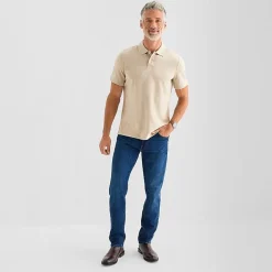 St. John's Bay Premium Stretch Mens Slim Fit Short Sleeve Polo Shirt