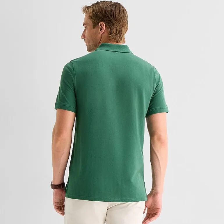 St. John's Bay Premium Stretch Mens Slim Fit Short Sleeve Polo Shirt