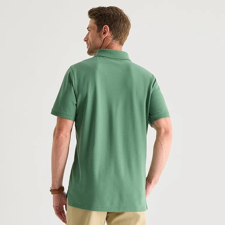 St. John's Bay Premium Stretch Mens Slim Fit Short Sleeve Polo Shirt