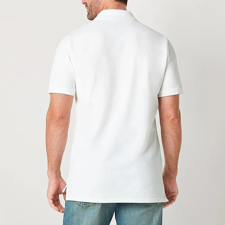 St. John's Bay Premium Stretch Mens Slim Fit Short Sleeve Polo Shirt
