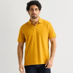 St. John's Bay Premium Stretch Mens Classic Fit Short Sleeve Polo Shirt