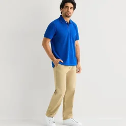 St. John's Bay Premium Stretch Mens Classic Fit Short Sleeve Polo Shirt