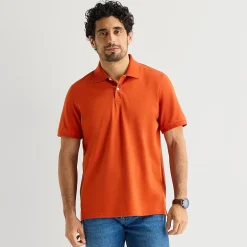 St. John's Bay Premium Stretch Mens Classic Fit Short Sleeve Polo Shirt
