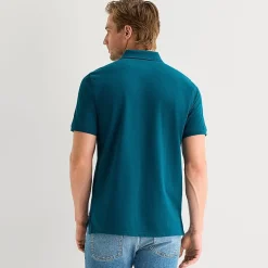St. John's Bay Premium Stretch Mens Classic Fit Short Sleeve Polo Shirt