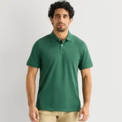 St. John's Bay Premium Stretch Mens Classic Fit Short Sleeve Polo Shirt