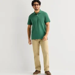 St. John's Bay Premium Stretch Mens Classic Fit Short Sleeve Polo Shirt