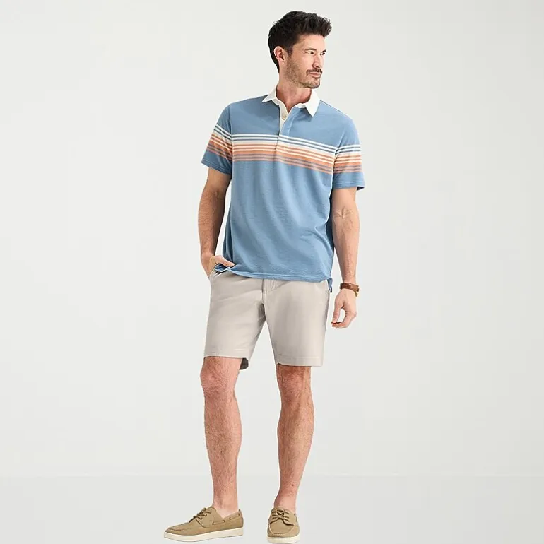 St. John's Bay Rugby Mens Classic Fit Short Sleeve Polo Shirt