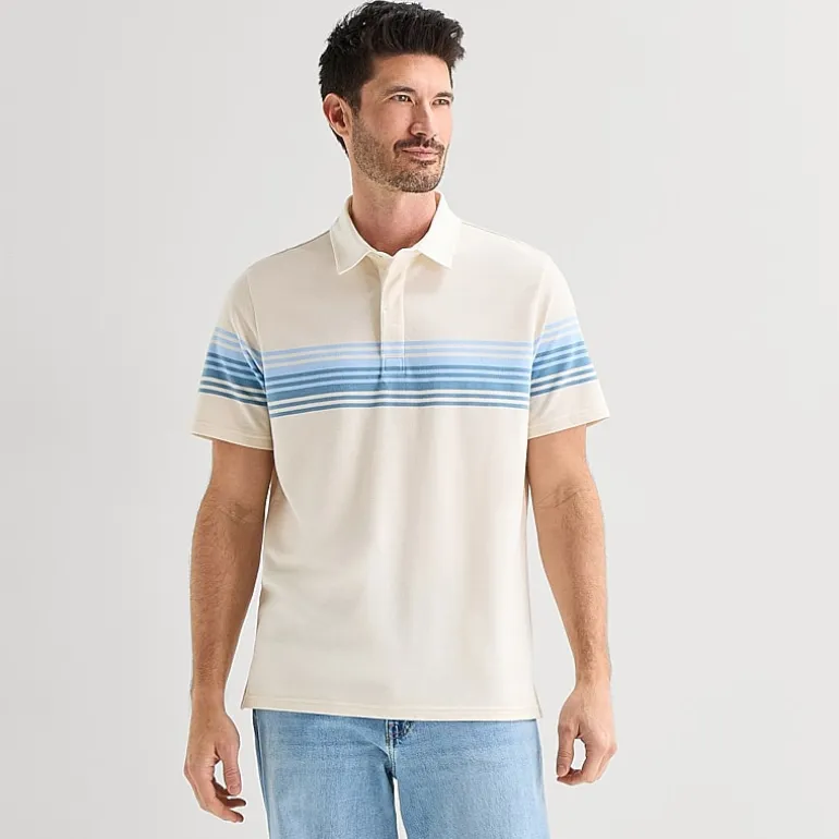 St. John's Bay Rugby Mens Classic Fit Short Sleeve Polo Shirt