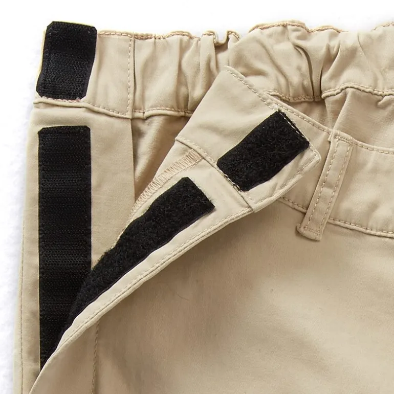 St. John's Bay Seated Chino Mens Adaptive Adjustable Features Easy-on + Easy-off Regular Fit Flat Front Pant