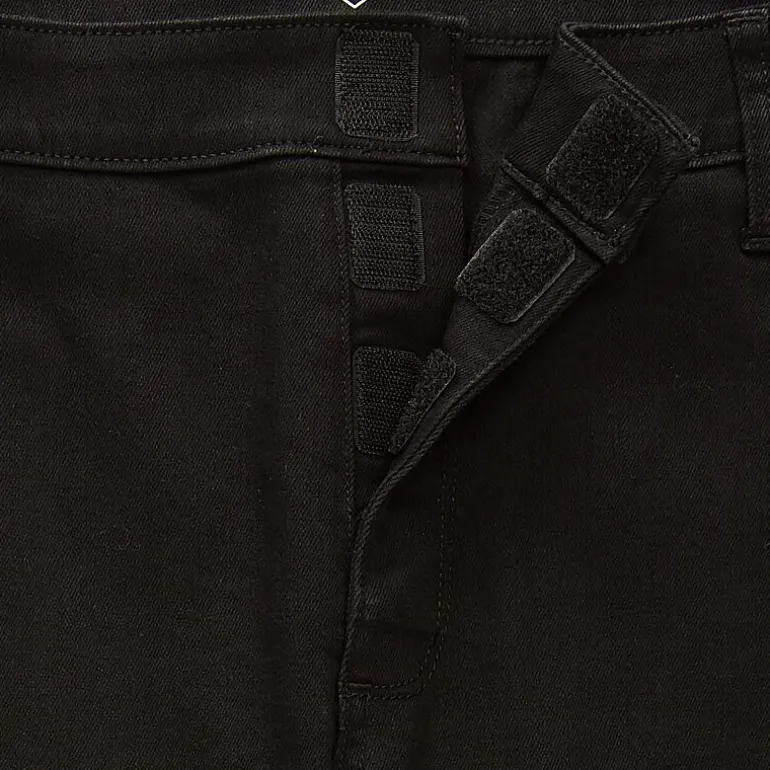 St. John's Bay Secretly Slender Womens Plus Mid Rise Adaptive Hidden Access Opening Straight Leg Jean