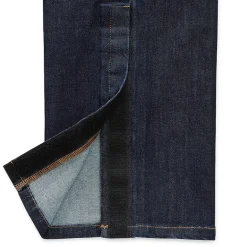 St. John's Bay Secretly Slender Womens Plus Mid Rise Adaptive Hidden Access Opening Straight Leg Jean