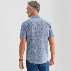 St. John's Bay Stretch Poplin Mens Short Sleeve Classic Fit Button-Down Shirt