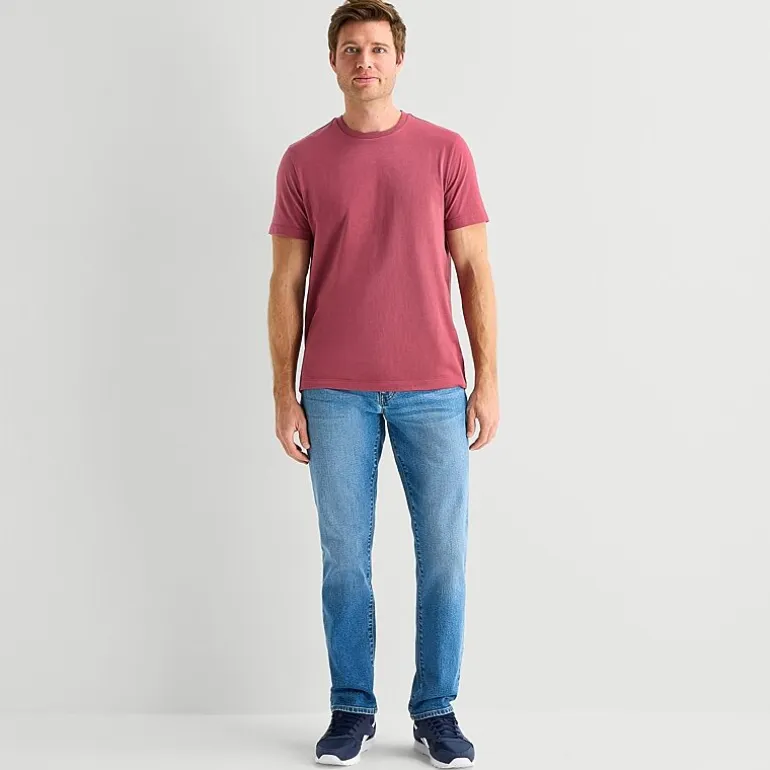 St. John's Bay Super Soft Mens Crew Neck Short Sleeve T-Shirt
