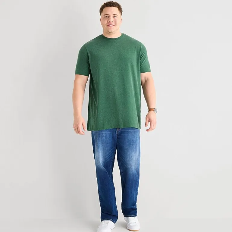 St. John's Bay Super Soft Mens Crew Neck Short Sleeve Quick Dry Big and Tall T-Shirt