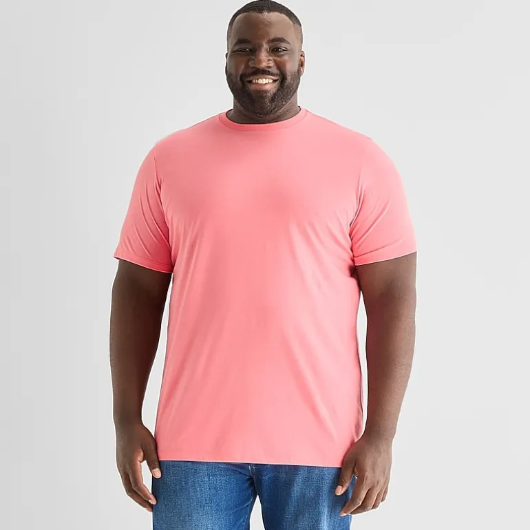 St. John's Bay Super Soft Mens Crew Neck Short Sleeve Big and Tall T-Shirt