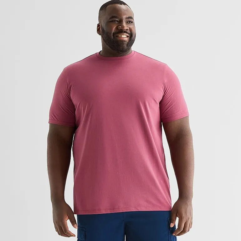St. John's Bay Super Soft Mens Crew Neck Short Sleeve Big and Tall T-Shirt