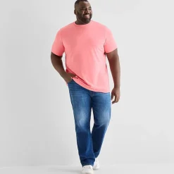 St. John's Bay Super Soft Mens Crew Neck Short Sleeve Big and Tall T-Shirt