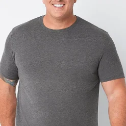 St. John's Bay Super Soft Mens Crew Neck Short Sleeve Quick Dry Big and Tall T-Shirt