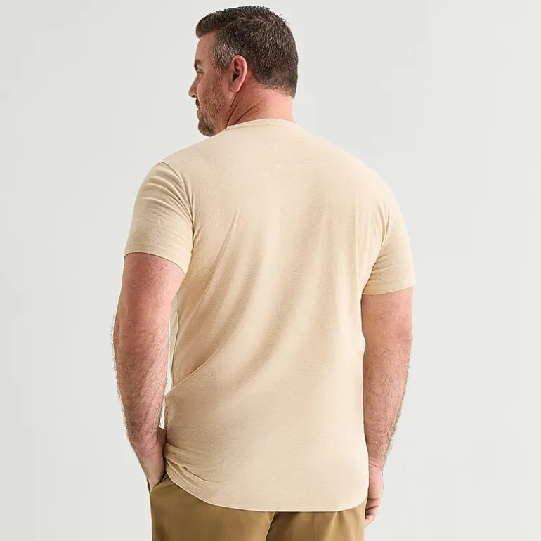 St. John's Bay Super Soft Mens Crew Neck Short Sleeve Quick Dry Big and Tall T-Shirt