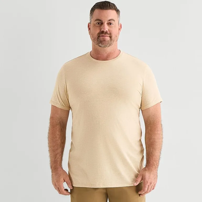 St. John's Bay Super Soft Mens Crew Neck Short Sleeve Quick Dry Big and Tall T-Shirt