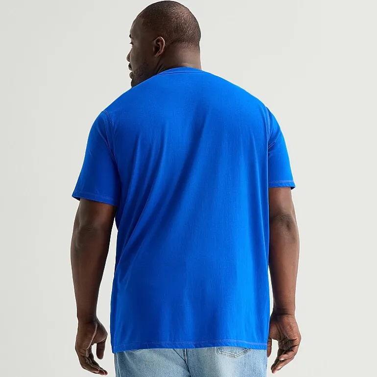 St. John's Bay Super Soft Mens Easy-on + Easy-off Crew Neck Short Sleeve Adaptive Big and Tall T-Shirt