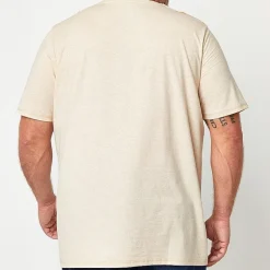 St. John's Bay Super Soft Mens Easy-on + Easy-off Crew Neck Short Sleeve Adaptive Big and Tall T-Shirt