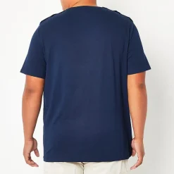 St. John's Bay Super Soft Mens Easy-on + Easy-off Crew Neck Short Sleeve Adaptive Big and Tall T-Shirt