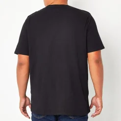 St. John's Bay Super Soft Mens Easy-on + Easy-off Crew Neck Short Sleeve Adaptive Big and Tall T-Shirt