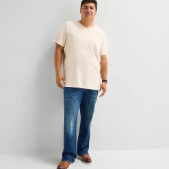 St. John's Bay Super Soft Mens V Neck Short Sleeve Quick Dry Big and Tall T-Shirt