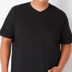 St. John's Bay Super Soft Mens V Neck Short Sleeve Quick Dry Big and Tall T-Shirt