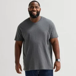 St. John's Bay Super Soft Mens V Neck Short Sleeve Quick Dry Big and Tall T-Shirt